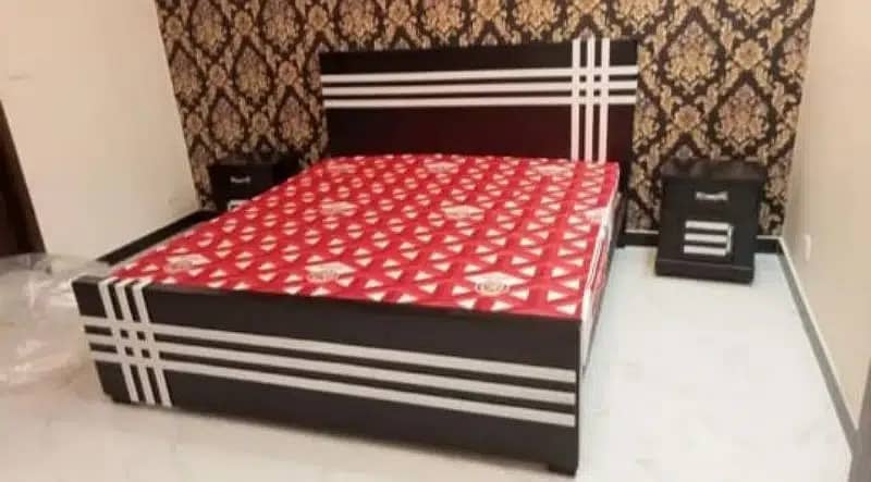 Double bed / bed dressing side table/ bed / Furniture 11