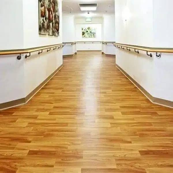 wooden floor in Gloss and mate finish vinyl Floor for offices and home 1