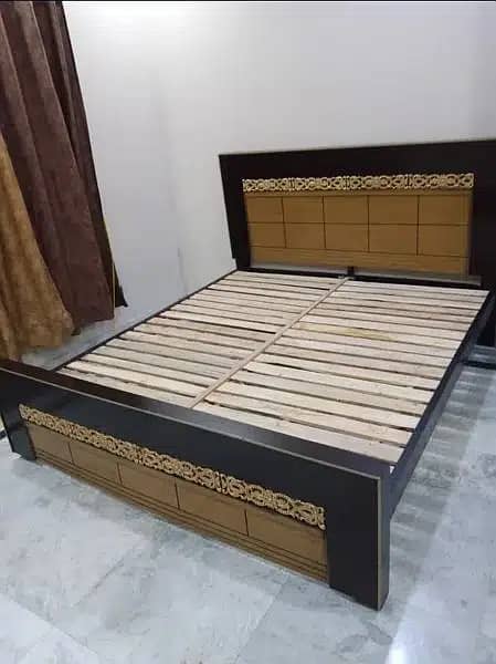 Double bed / bed dressing side table/ bed / Furniture 8