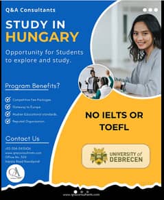 Education Consultancy - Study in Hungary - (NO IELTS or TOEFL)