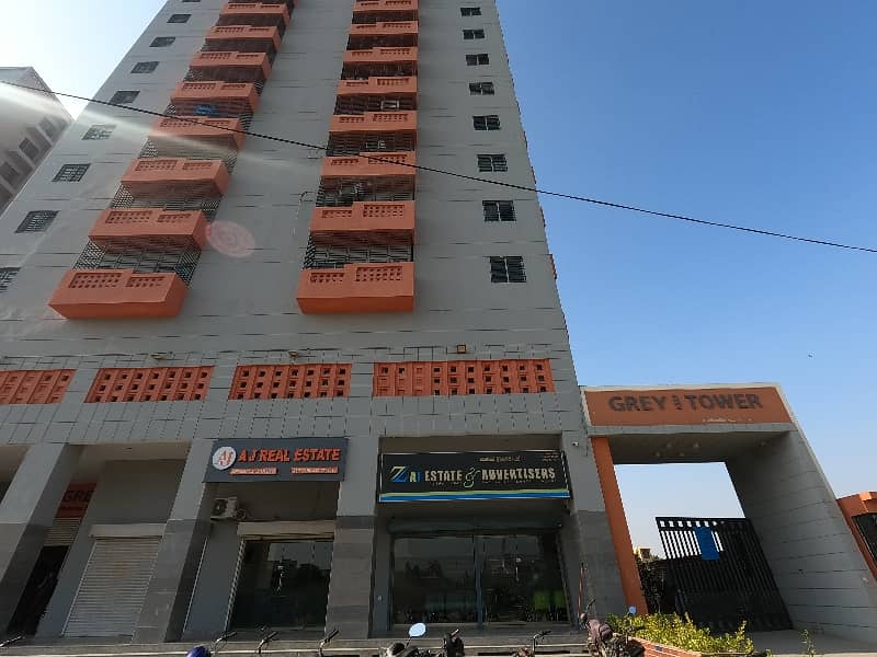 Highly-coveted 1050 Square Feet Flat Is Available In Grey Noor Tower & Shopping Mall For rent 3