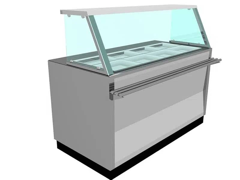 Bain Marie counter Salad bar commercial All Fryers available 4