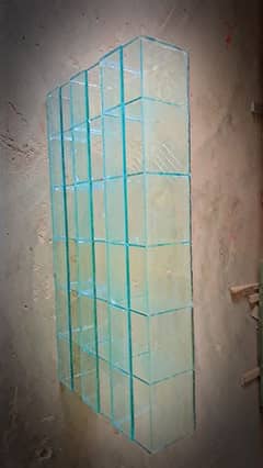 18 khano wala glass rack 3 foot length 1.5 foot hight 5 inch gehrai 0