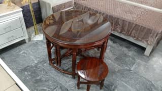 wooden table/nesting table/centre table/table set/sheesham wood table