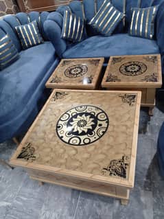 table set/set of 3 tables/wooden tables/centre table/sheesham wood