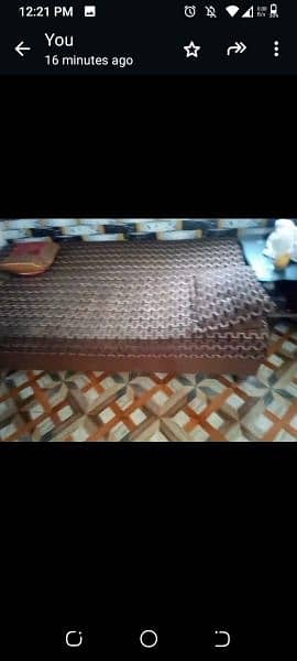 sofa cum bed and table for sale 1