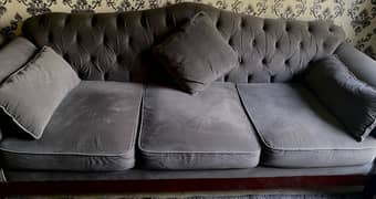 6 seater sofa new condition grey color 0