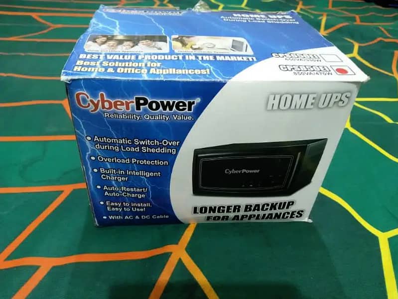 cyberpower cyber power UPS compact mini size best for small homes 850v 4