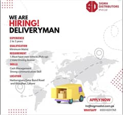 Deliveryman Jobs \ order bookers