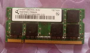 DDR2 1GB Laptop Ram