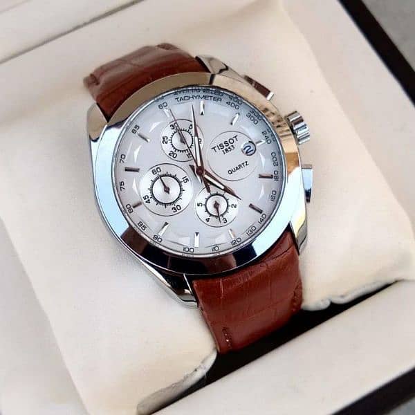 Men Expensive Watch Black and Brown 0