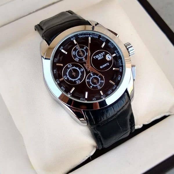 Men Expensive Watch Black and Brown 4