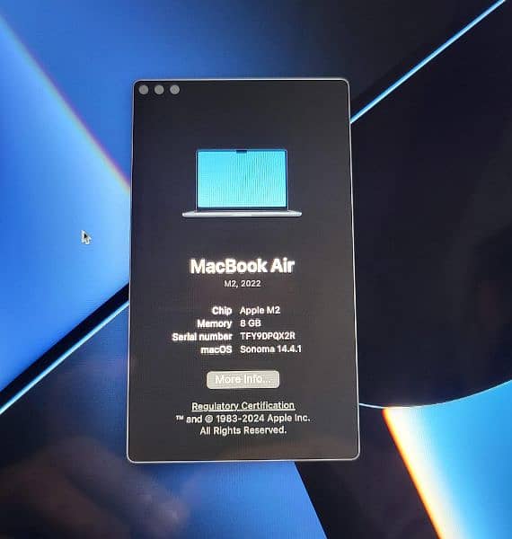 Macbook Air 13.3 Inchs, Midnight Blue 8/256GB 2