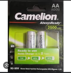 CAMELION ALL RECHARGEABLE CELL AVAILABLE