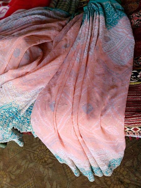 one time used saree for sell 10/10 condition 1