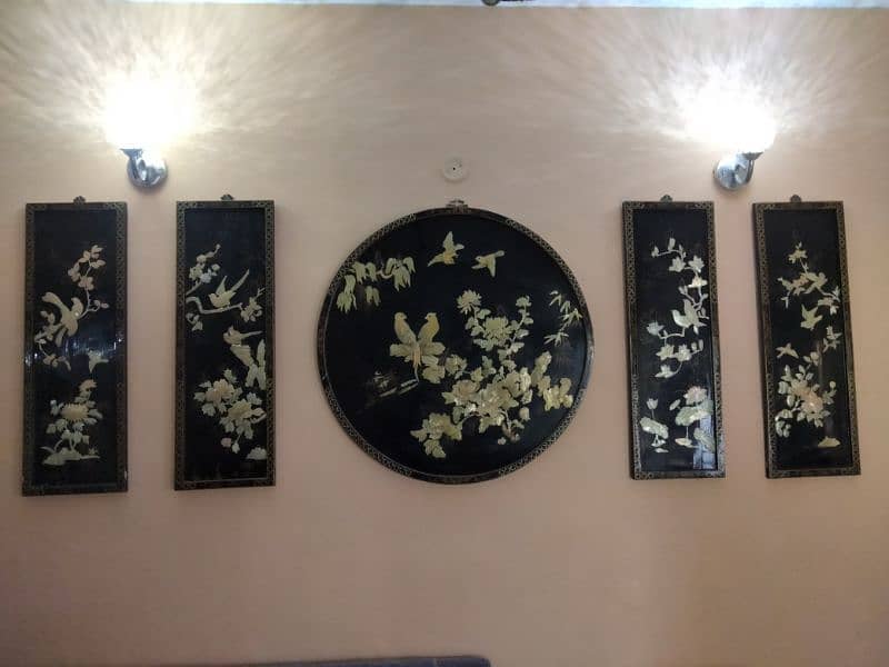 Antique Japanese hand crafted wall mounted frames 0