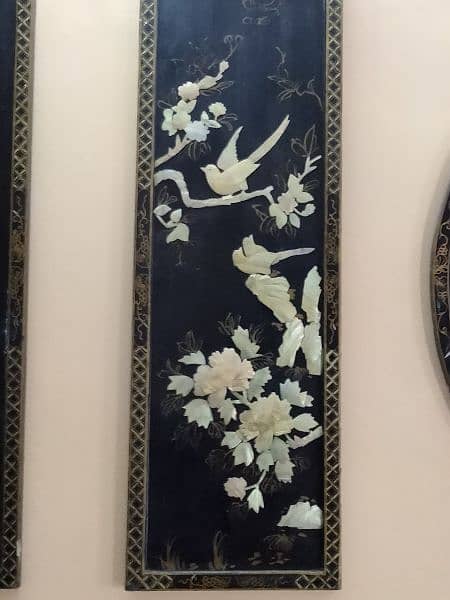 Antique Japanese hand crafted wall mounted frames 2