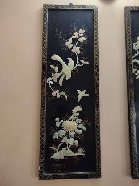 Antique Japanese hand crafted wall mounted frames 3