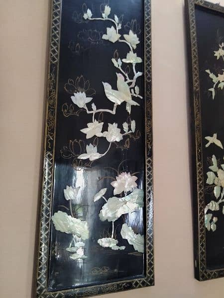 Antique Japanese hand crafted wall mounted frames 6