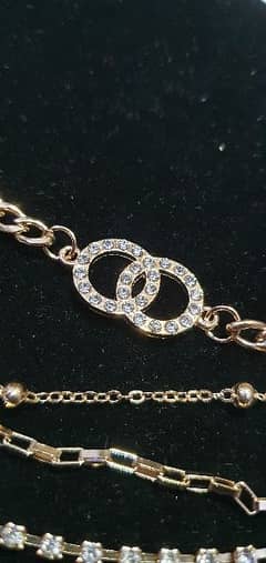 4 Layer Gold Plated Bracelet For Girls
