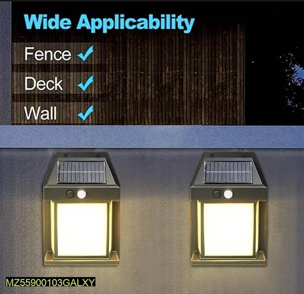 Solar Motion sensor Outdoor Wall Light 3