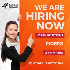 WE NEED DELIVERY RIDERS FOR OUR COURIER COMPANY