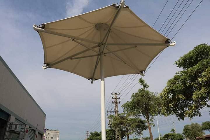 Pvc Tensile fabric shade expert /Car parking shade /Car porch shade 15