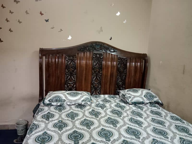 king size beautiful bed with side table 6