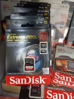 SAND DISK ALL PROFESSIONAL SD CARD AVAILABLE