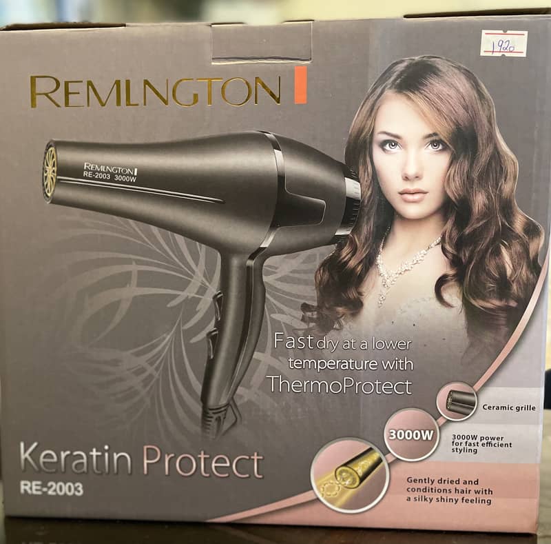 Hair Dryer Remington 3000 watts intensive heating 3334804778 3