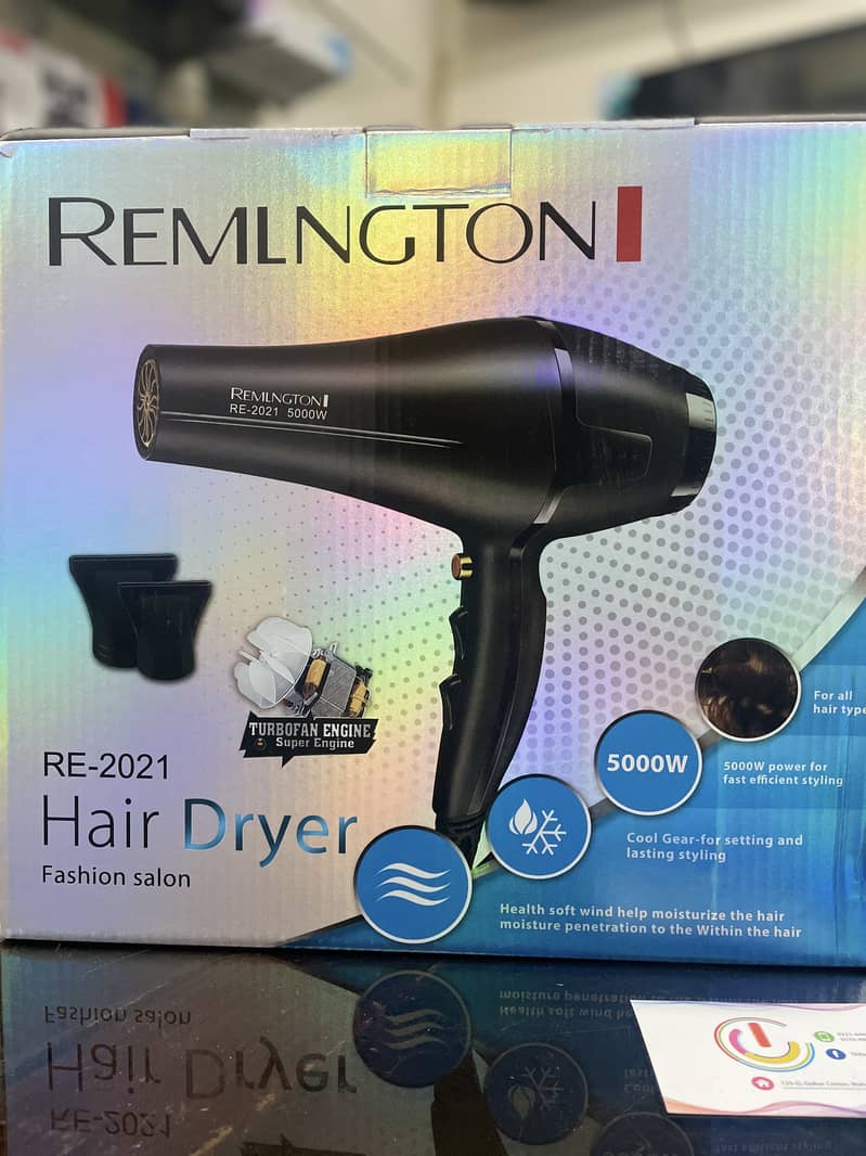 Hair Dryer Remington 3000 watts intensive heating 3334804778 4