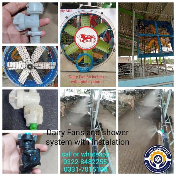 Milking Machine for Cows and For Sale  - Showering system- Fans- Mats 9
