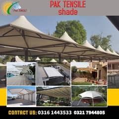 Car Parking Structure/Marquee shade/Cafe Roof Shed/Tensile PVC Shades