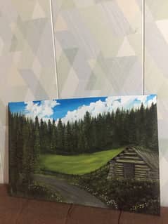 landscape painting on canvas