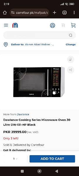 Dawlance Microwave Oven 2