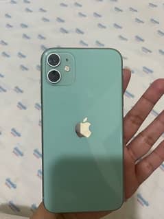 iphone 11 64gb jv mint green ( only minor line on bottom of screen)