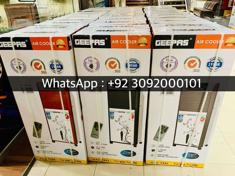 Geepas Air Cooler Brand New Box Peck Model One Year Full Warranty 3