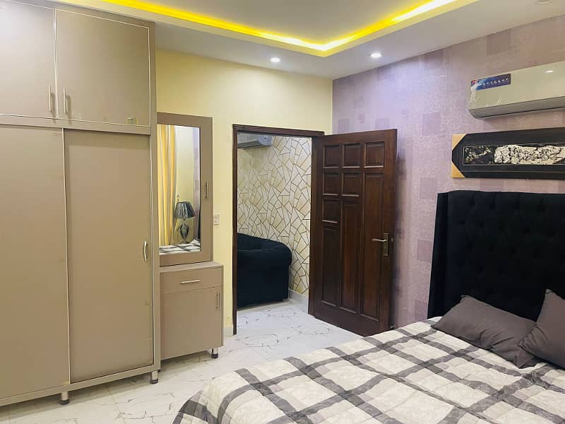 1 BEDROOM FULLY FURNISHED APARTMENT FOR SALE IN SECTOR D BAHRIA TOWN LAHORE 7