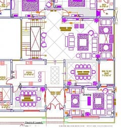 Autocad Planning and Designing of house office