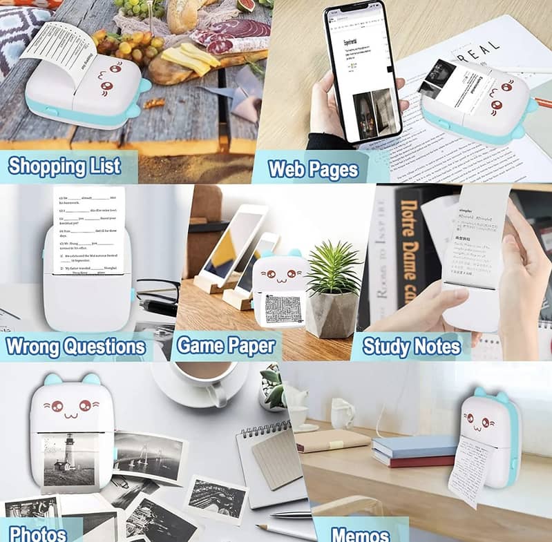 Portable Mini Printer (Inkless) FREE DELIVERY 2