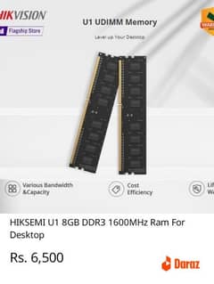 DDR3 NEW RAM 8GB 1600mhz STICK PC GAMING LIFETIME WARRANTY