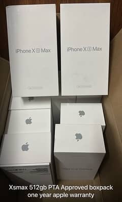 iphone xs max 512 gb pta approved box packed