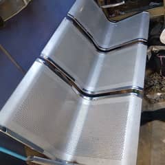 aluminium 3seats chair