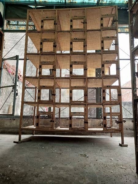 Wooden Cage Pingra 7x4.5 feet for dove, finch, java etc 0