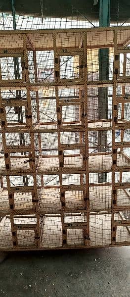 Wooden Cage Pingra 7x4.5 feet for dove, finch, java etc 3