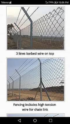 hotdipped Galvanized Chainlink Fence / Pvc coated Chainlink/ fence
