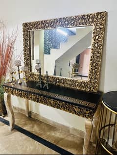 mirror with console