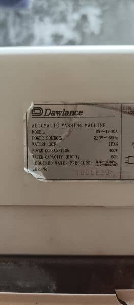 dowlance 1600a model 2