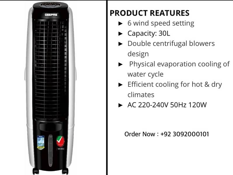 Dubai Chiller Portable Cooler original Geepas Brand Stock 2