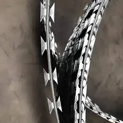 Pvc coated Chainlink & Spotwelded Mesh / Galvanized Razor wire 15